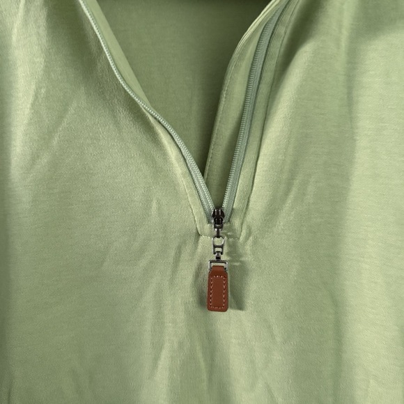 Devon & Jones Ladies' DRYTEC20™ Performance Quarter-Zip Size Small Lime‎ Green - Picture 3 of 9